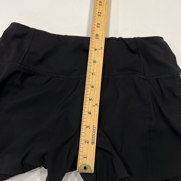 Athleta Women's Size XSBack Zipper Pocket Running Shorts Black - Picture 6 of 7